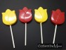 511 Tulip Flower Chocolate or Hard Candy Lollipop Mold